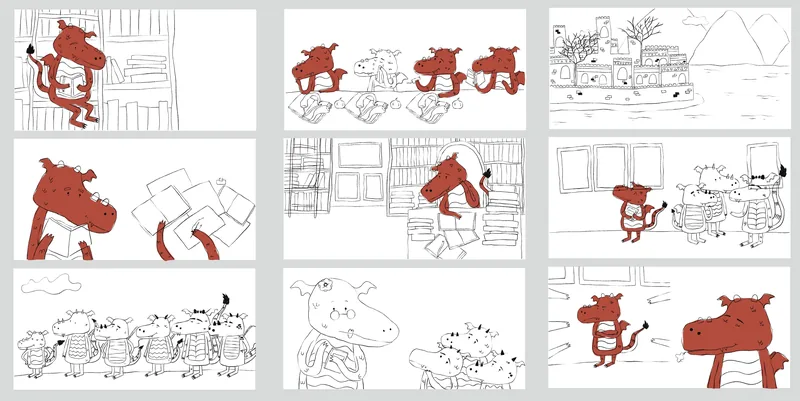 Storyboard 2 for The Dragon Shaddad