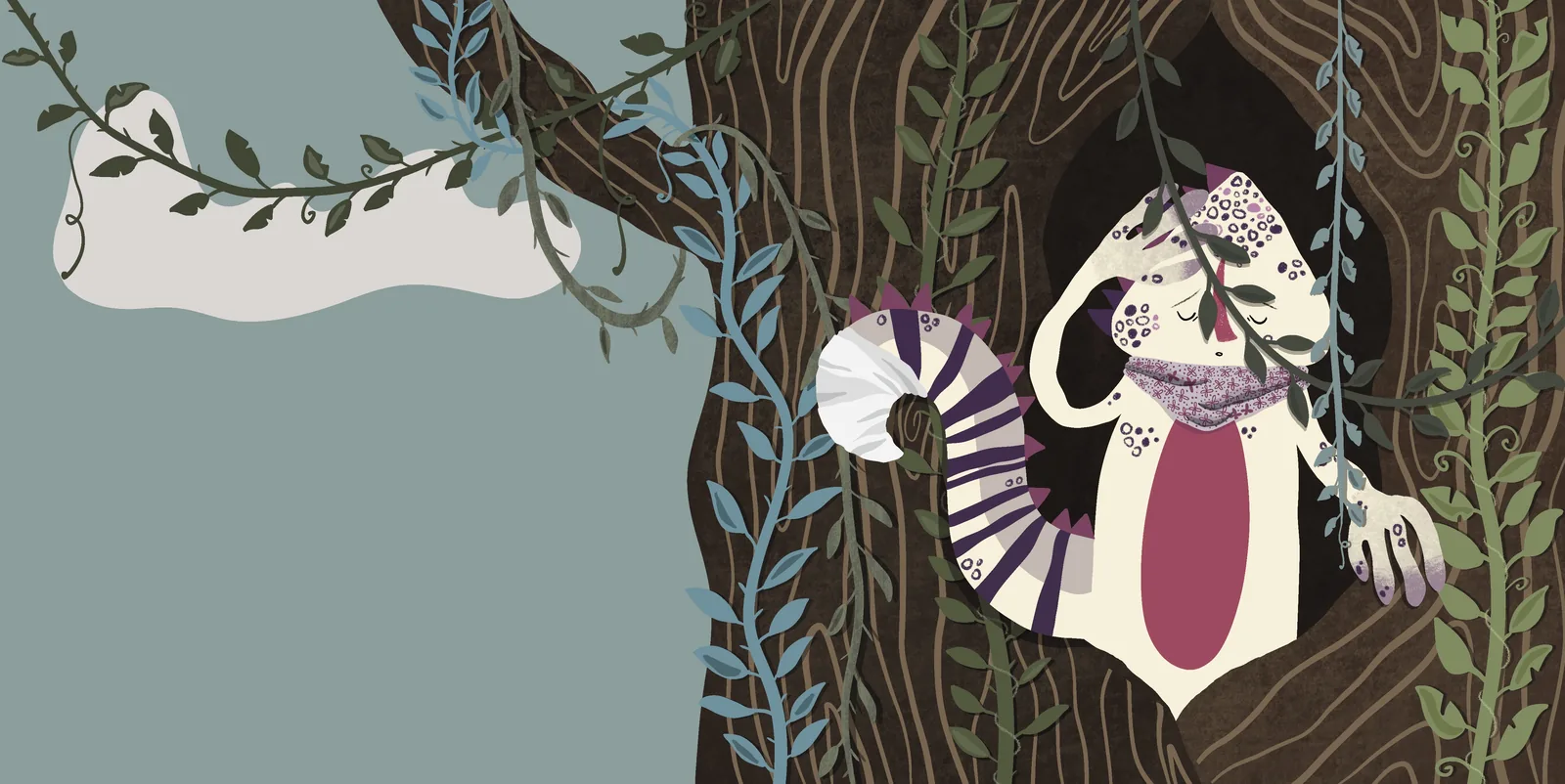 Spread 4 from A Lizard Called Badriyyah