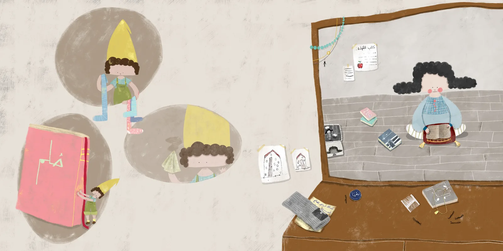 Interior illustration 3 from the children's book Jury and the Kind Gnome