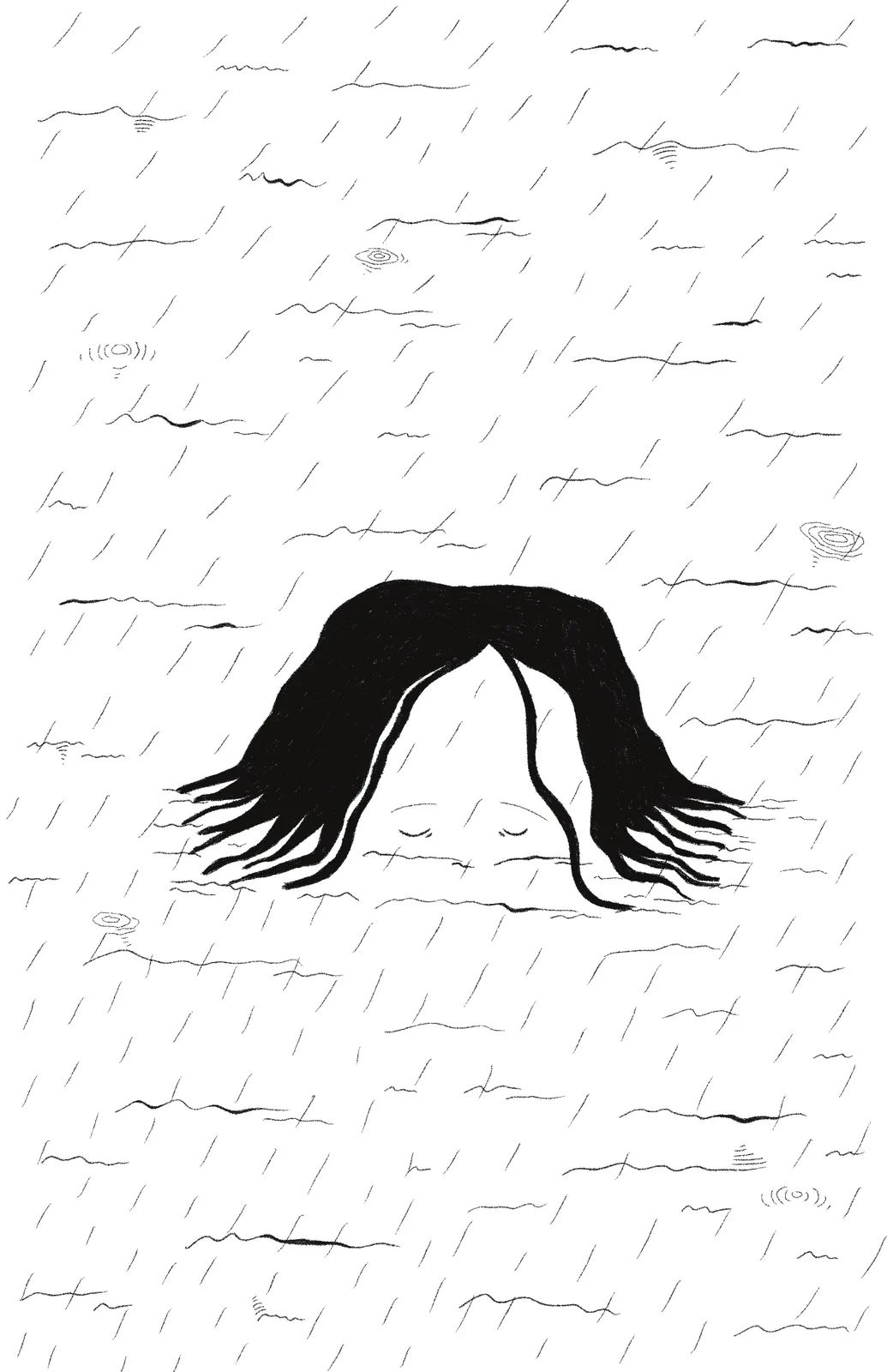 Black-and-white visual-metaphor illustration 5 from Poetic Fragments