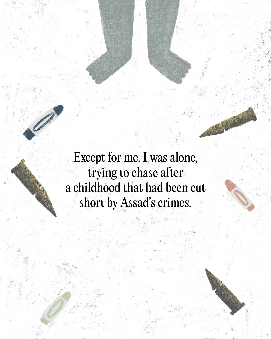 Panel 3 from While in Exile, part of the Syria Reimagined series